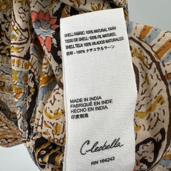 Cleobella Kaleidoscope Open Wrap Lightweight Boho Cardigan Top Size M/L - Picture 4 of 5